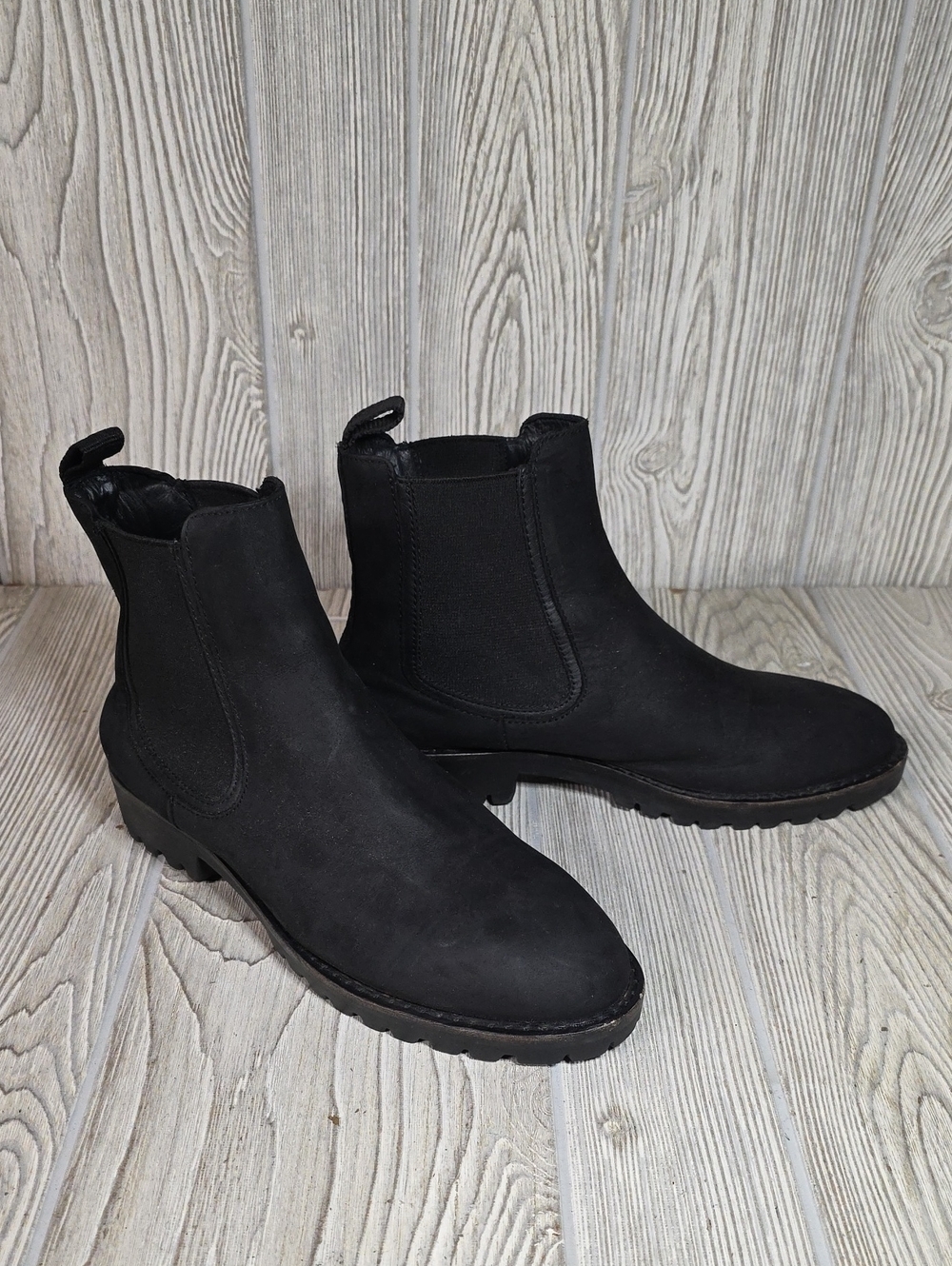 Thursday Boot Company Legend Black Leather Chelsea Ankle Boots Womens 7